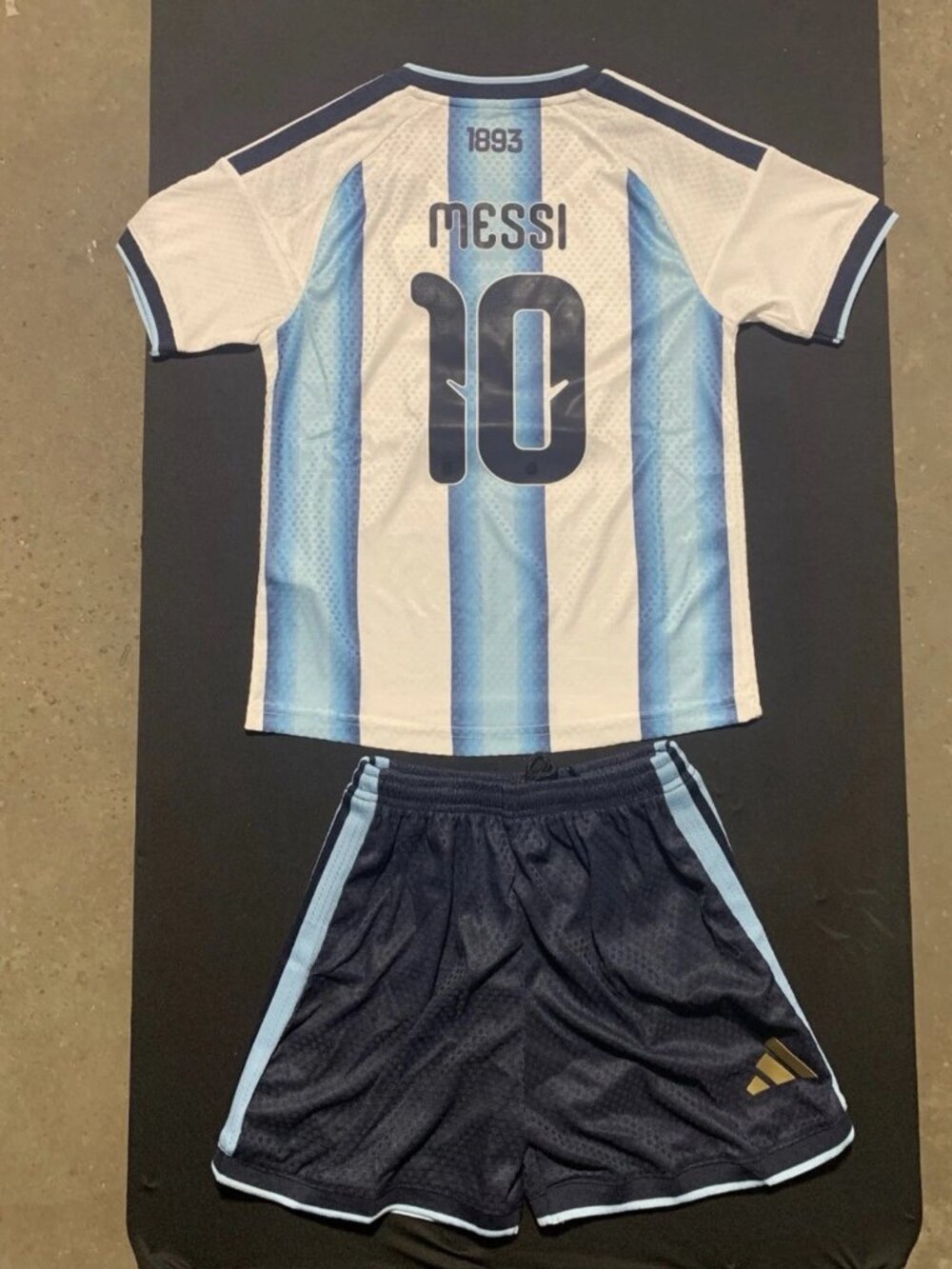 Kids Lionel Messi 2026 World Cup White Blue Soccer Jersey Suit